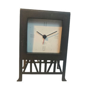 1990s Michael Graves Bronze Thebes Mantel Desk Clock